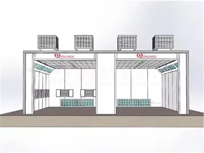 رذاذ معدات كشك الطلاء للبيع