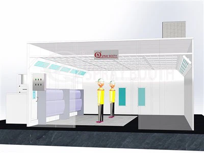 كابينة رش الطلاء المائي لمصد السيارة